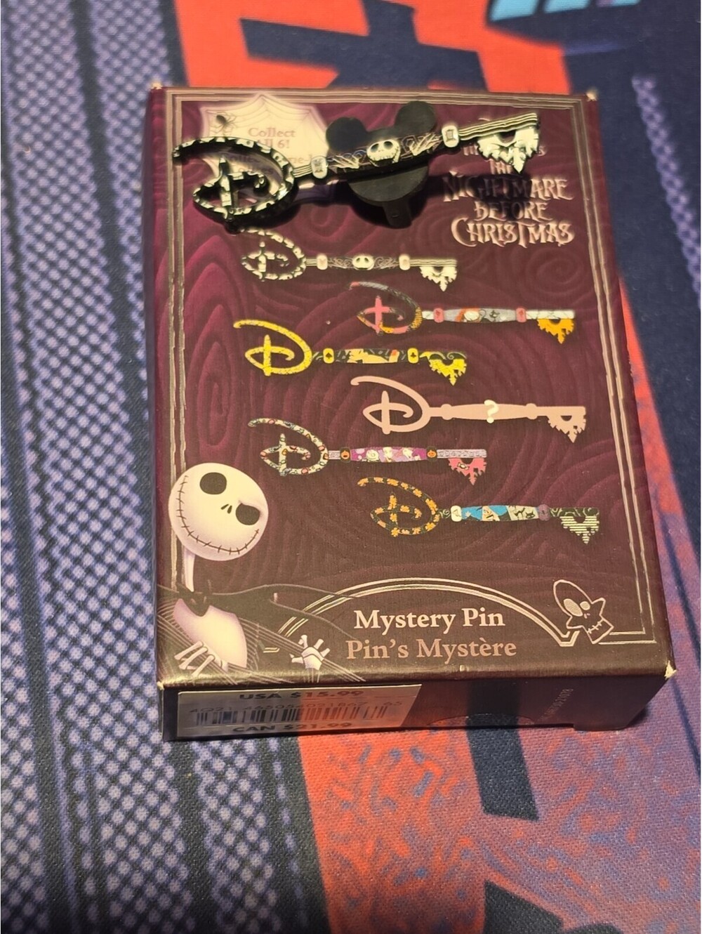 2021 The Nightmare Before Christmas Mystery Key Pin - Jack Skellington